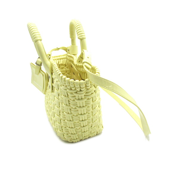 Balenciaga Bistro Bucket XS 2Way Shoulder Bag Polyurethane Yellow - Picture 3 of 10